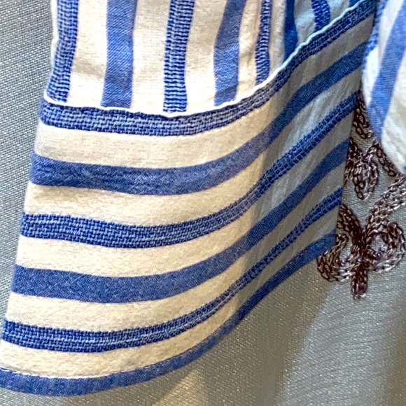 J. CREW BLUE/WHITE BOY SHIRT LONG SLEEVES BUTTON-DOWN POCKET SZ 2 - Picture 5 of 15